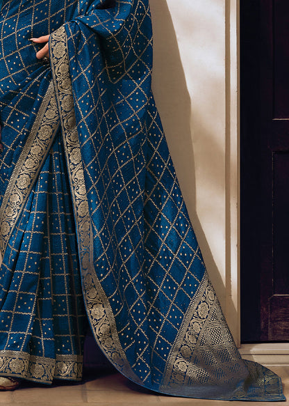 Blue Saree