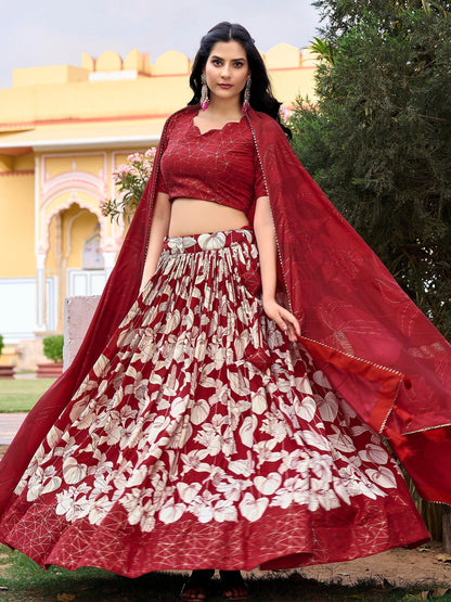 Indian lehenga for wedding evening event styling view