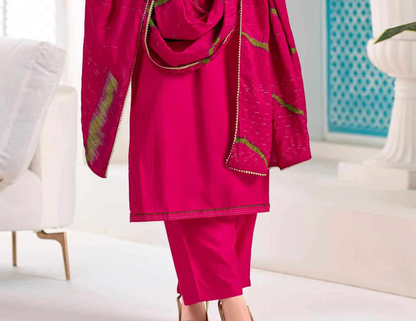 Pink Salwar Kameez styled for Diwali celebration