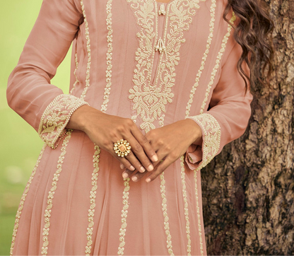 Ethnic Style Reception Wear Palazzo Suit 