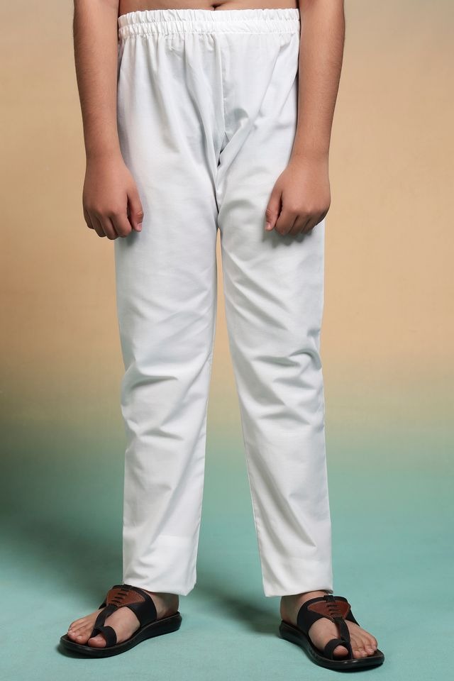 White pajama for boys engagement event styling