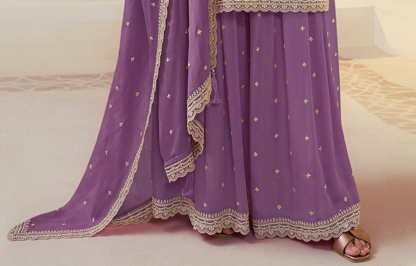 Ready-to-wear palazzo for Diwali and function parties