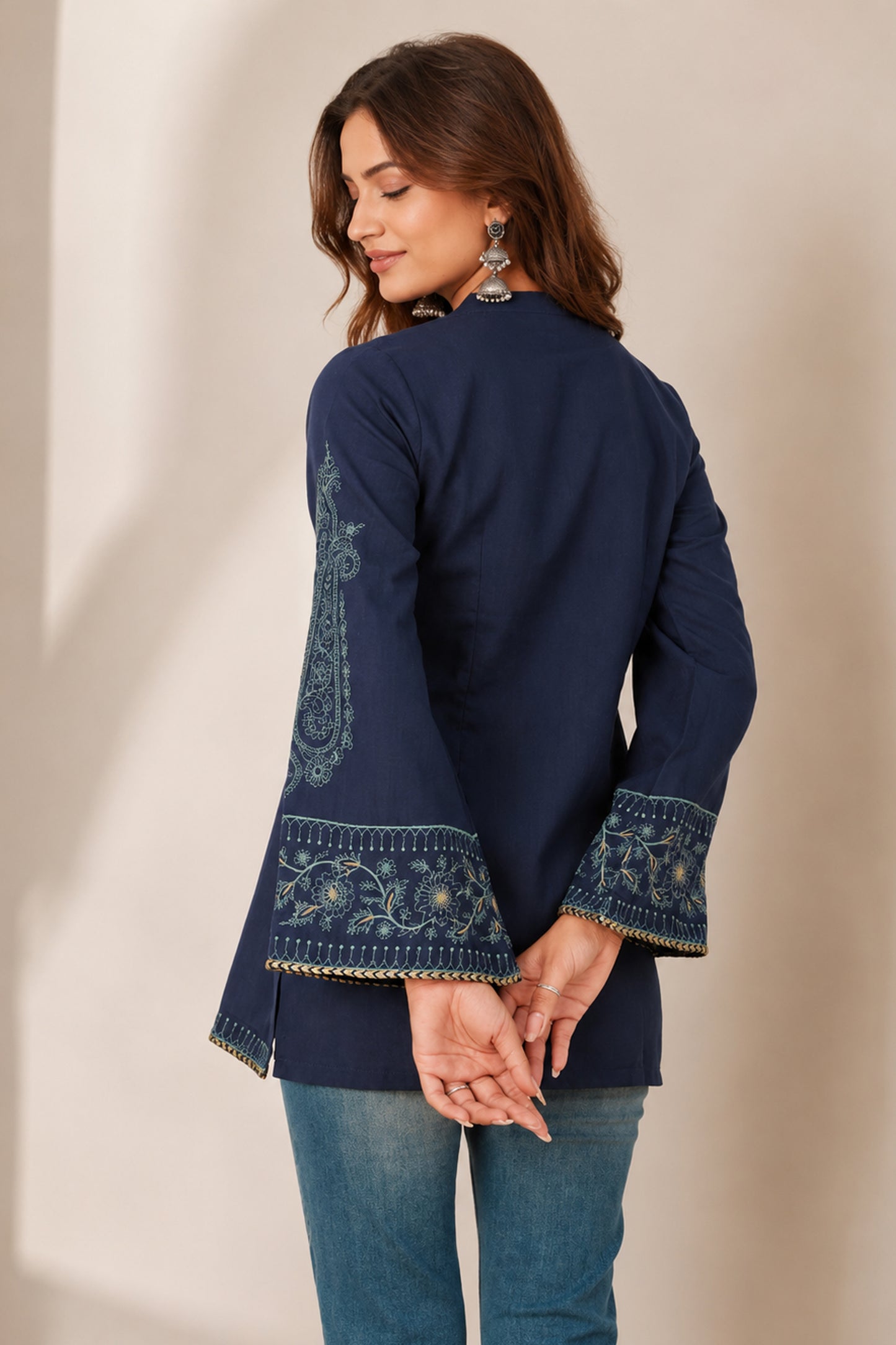 Relaxed fit embroidered tunic for everyday styling