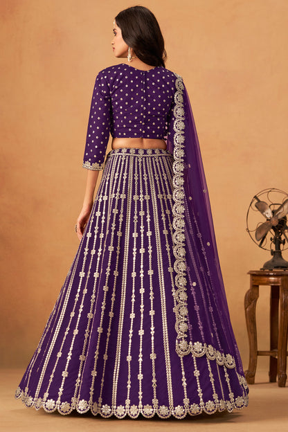Embroidery detailing across blouse and skirt