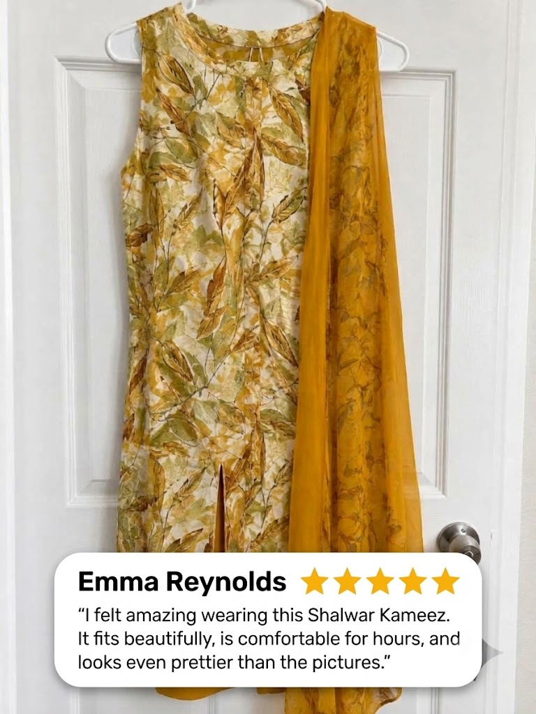 Women Shalwar Kameez in Mustard Yellow Color For Haldi and Everyday