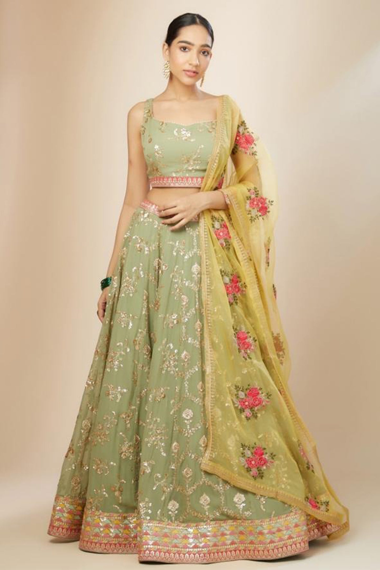 festive ready to wear lehenga choli sangeet outfit