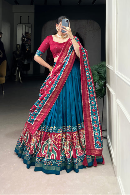 Side angle of indian outfits name lehenga choli design