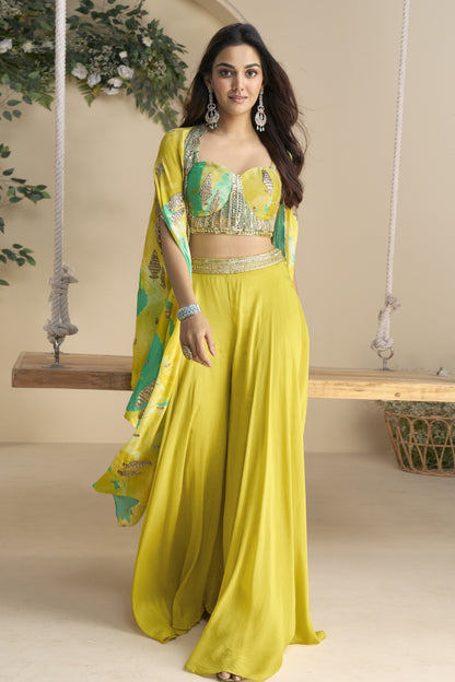Lehenga cholis shrug style festive outfit USA