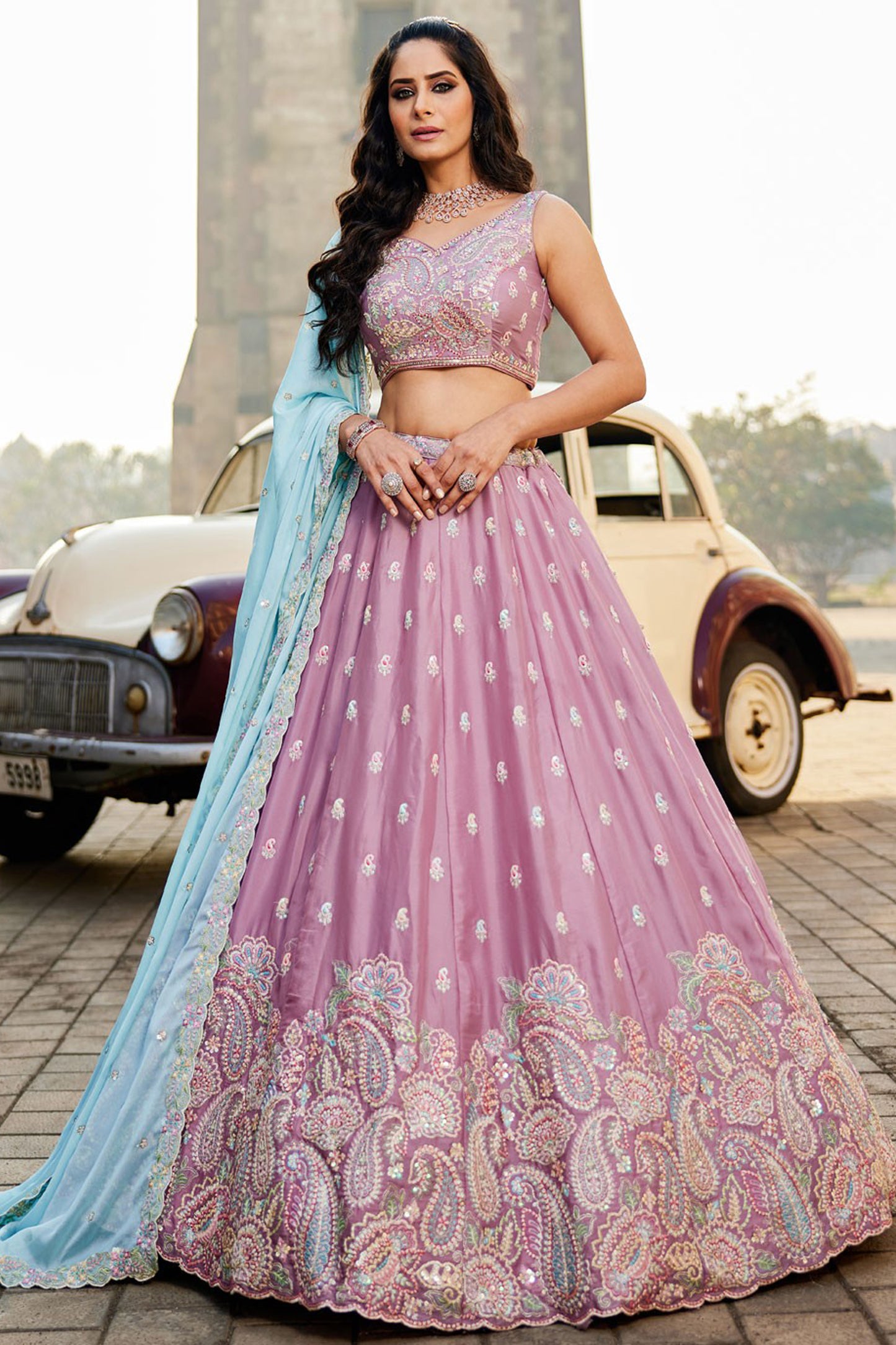 "Navratri lehengas shipped across the U.S."
