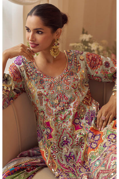 Gorgeous Style Palazzo Outfit Side angle for Wedding Wear