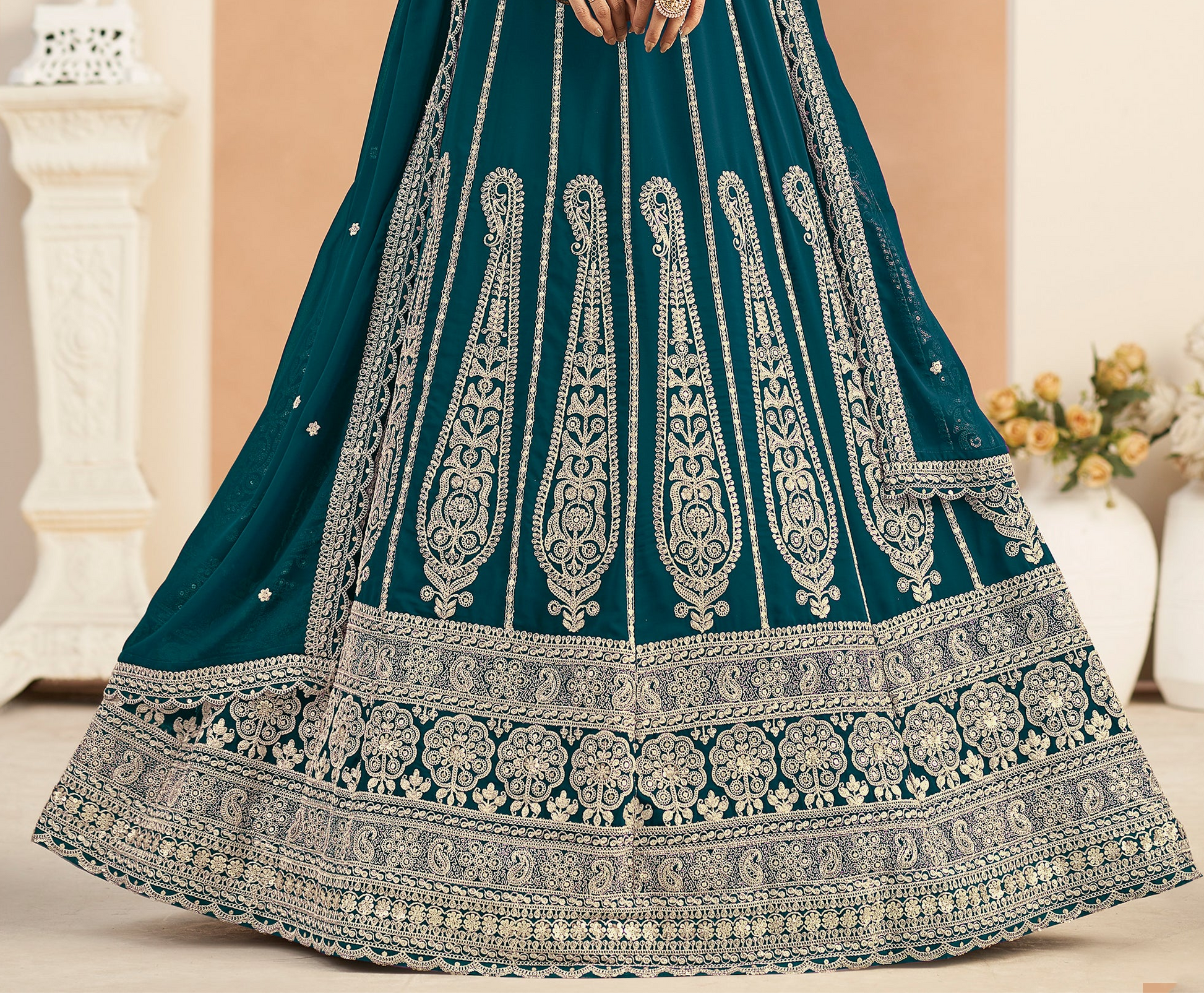 Royal Green Bridesmade Lehenga 