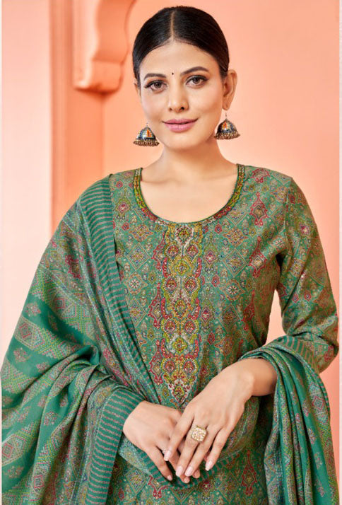Green salwar kameez festive wear Canada