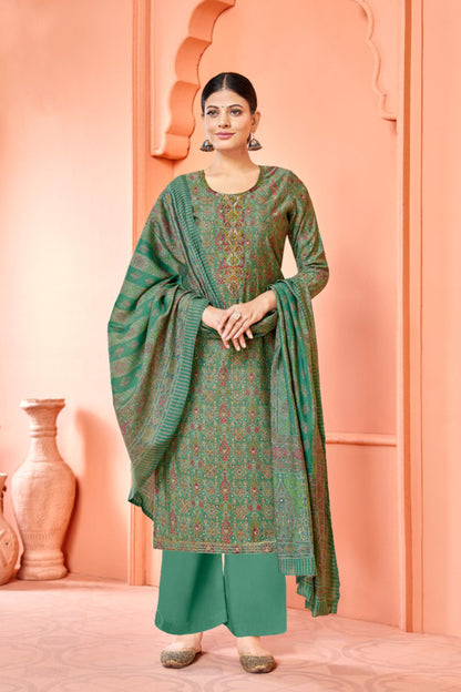 Fancy embroidery khatli work salwar kameez AUS