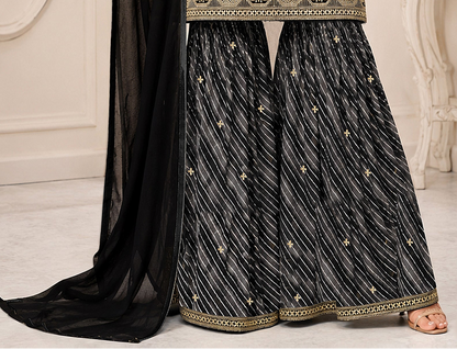 Designer Sharara featuring Heavy Embroidered Sequence Coding Work