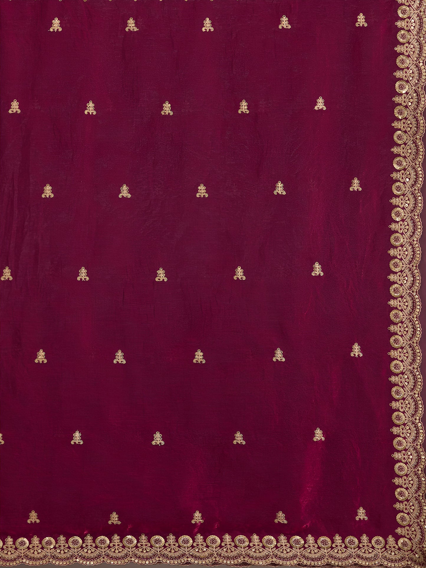 Heavy embroidery saree in ready to wear silhouette