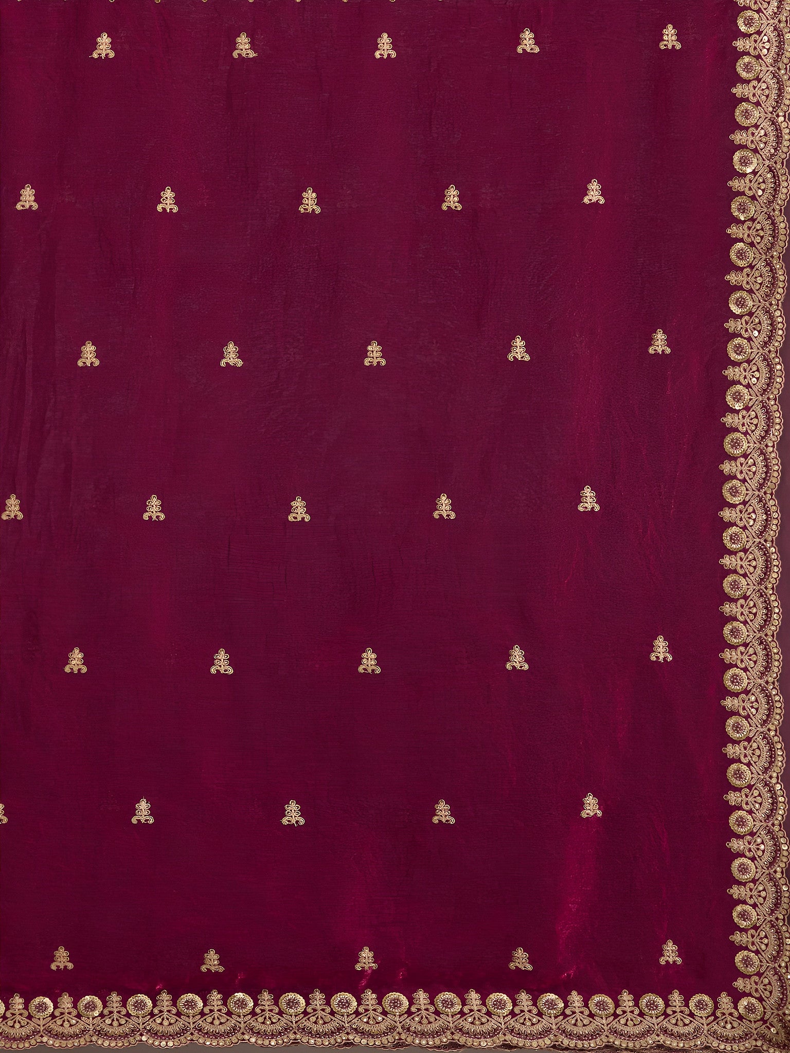 Heavy embroidery saree in ready to wear silhouette