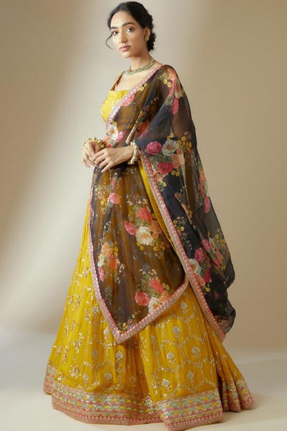 georgette lehenga choli movement walking frame