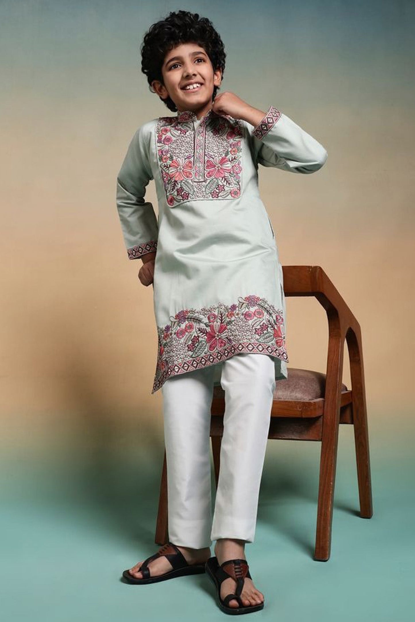 Front view of indian style cloths for boys