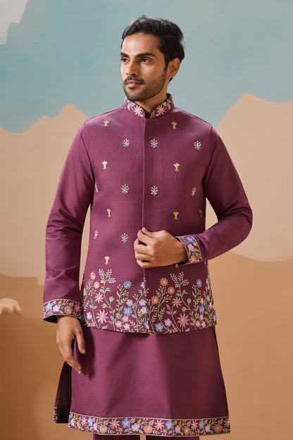 Premium Pink Kurta With Elegant Festive Detailing