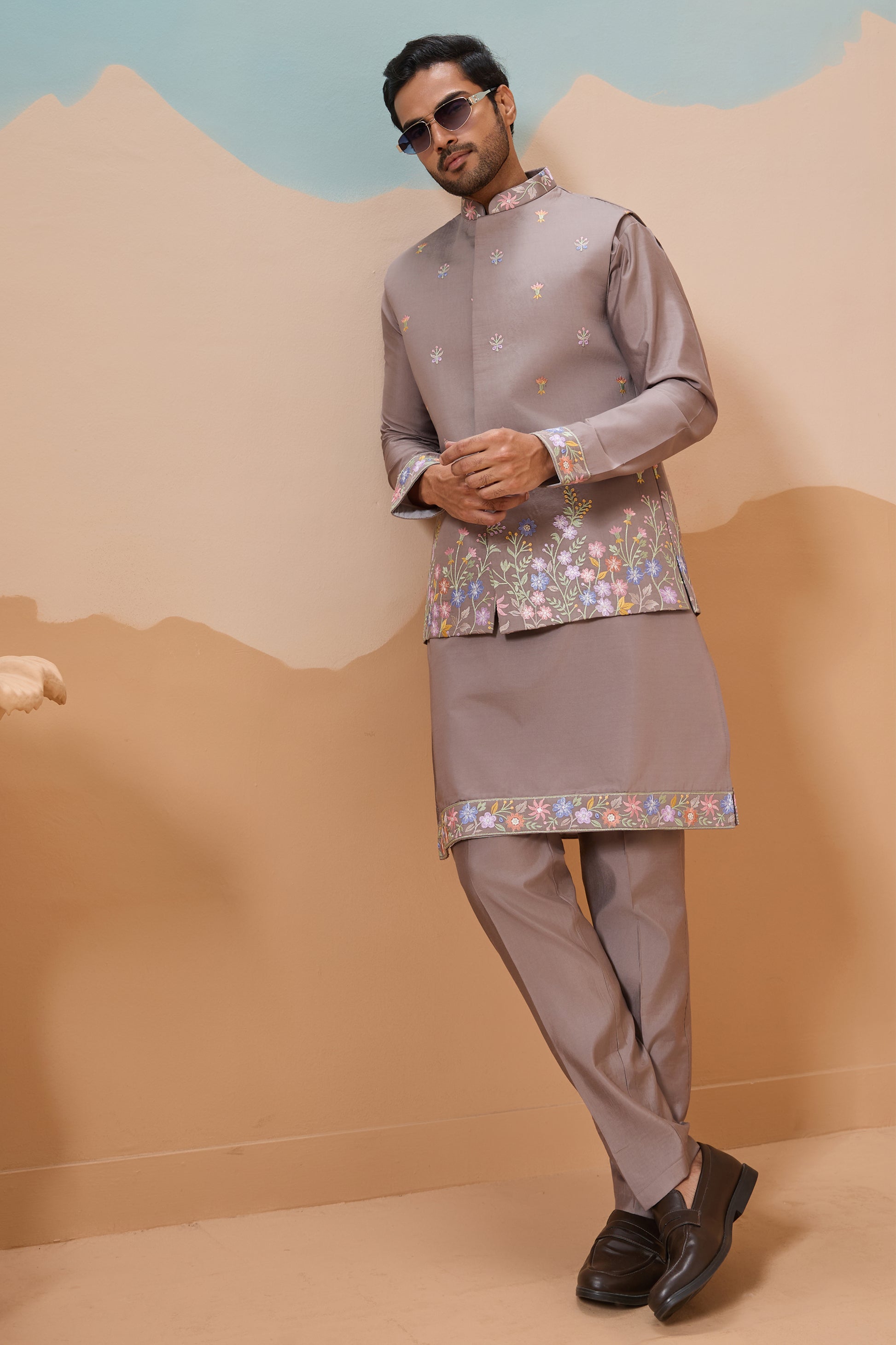 Grey Colour Kurta For Wedding And Festive Events