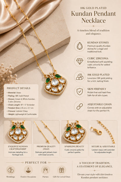 Gold-plated fashion necklace shown with lobster clasp and extender