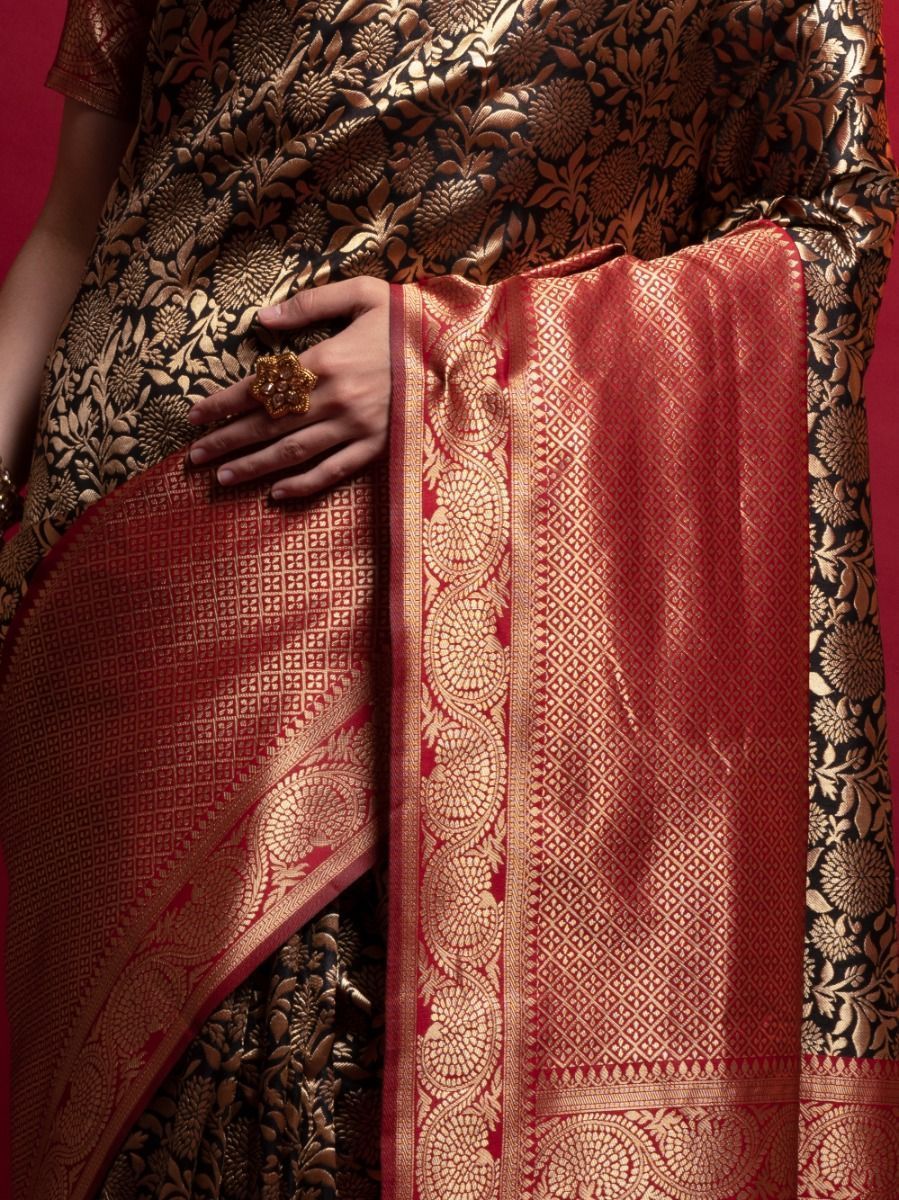 Red Saree speaks tradition and boldness – perfect for weddings and festive nights.
