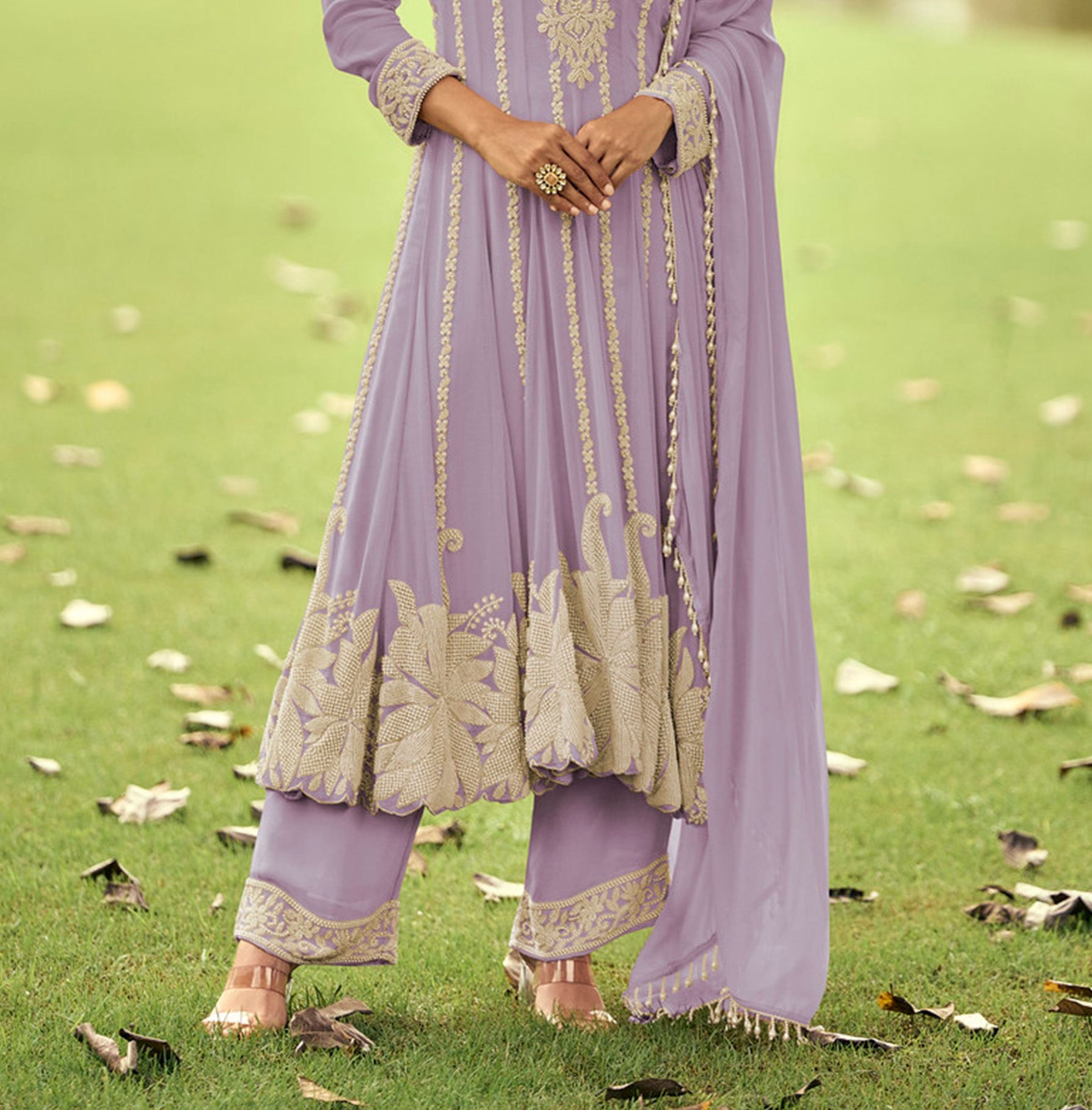 Traditional Designer Ethnic Style Palazzo Suit 