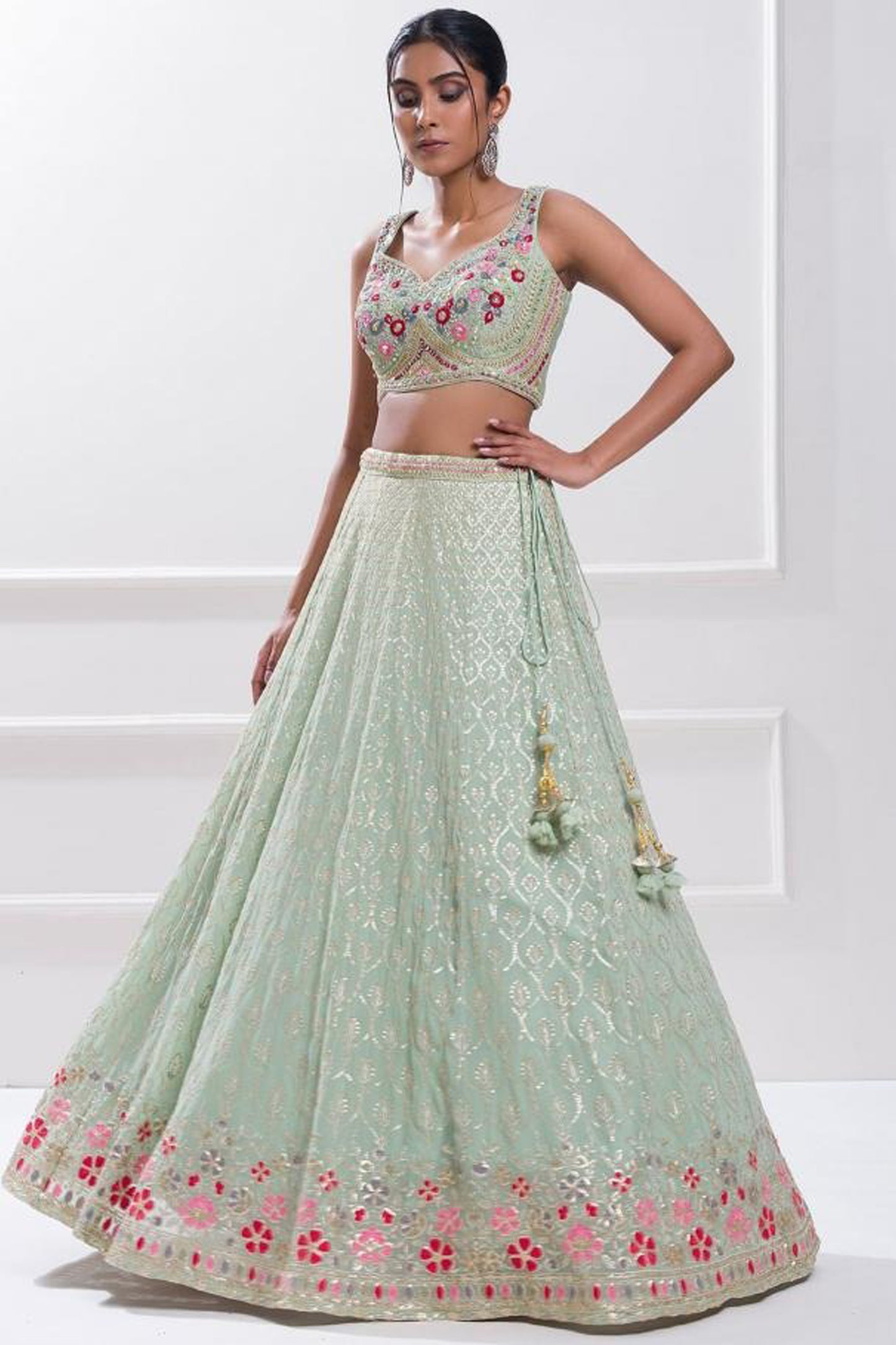 lehenga choli india for Diwali and engagement occasions
