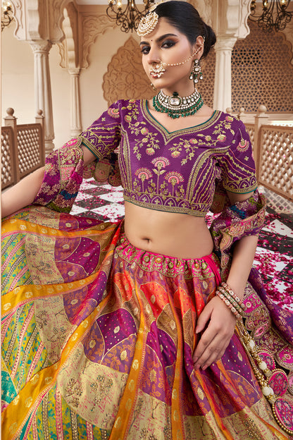 wedding ready lehenga choli online with clutch and belt styling