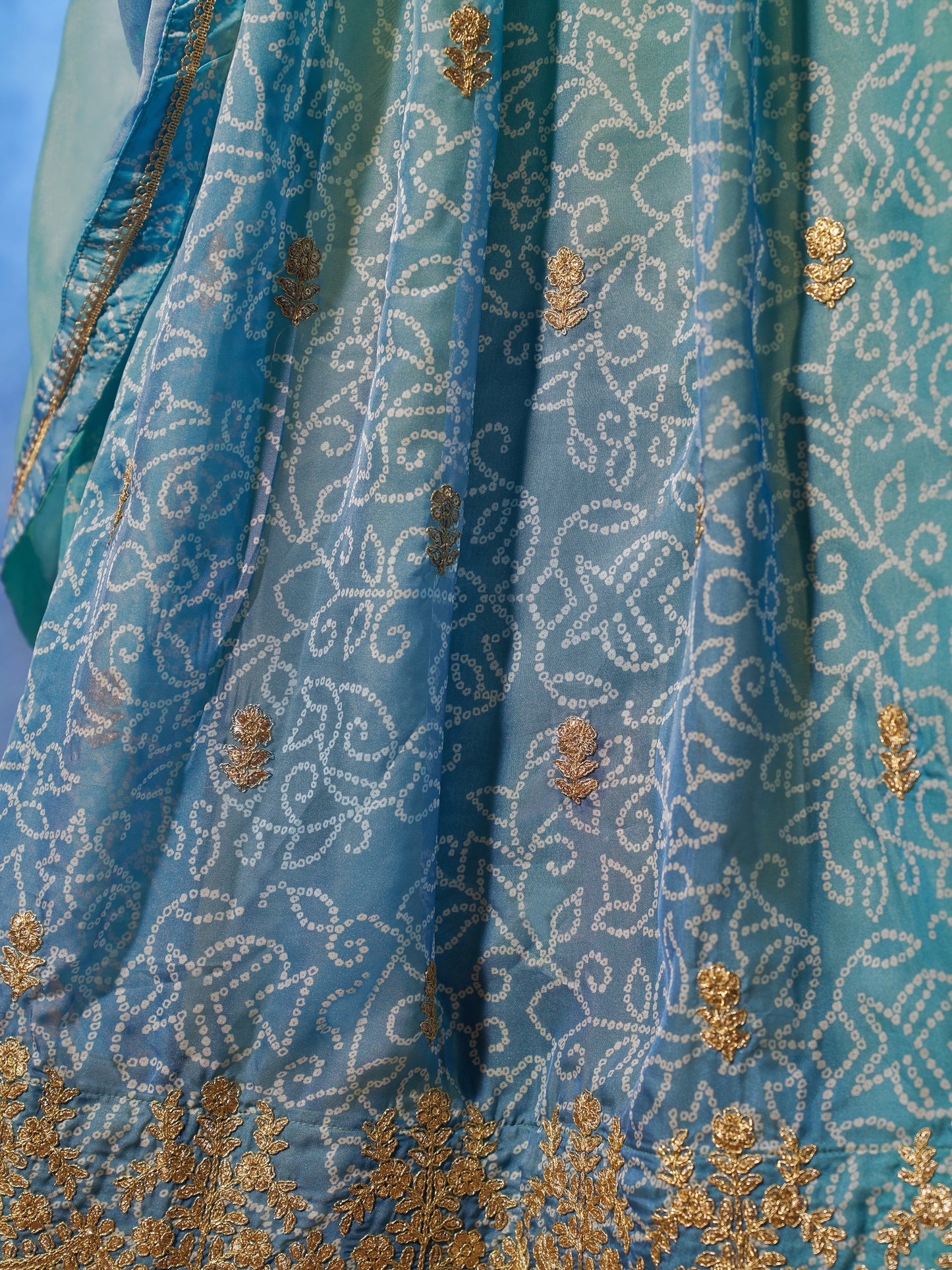 Elegant reception lehenga styled for engagement evening