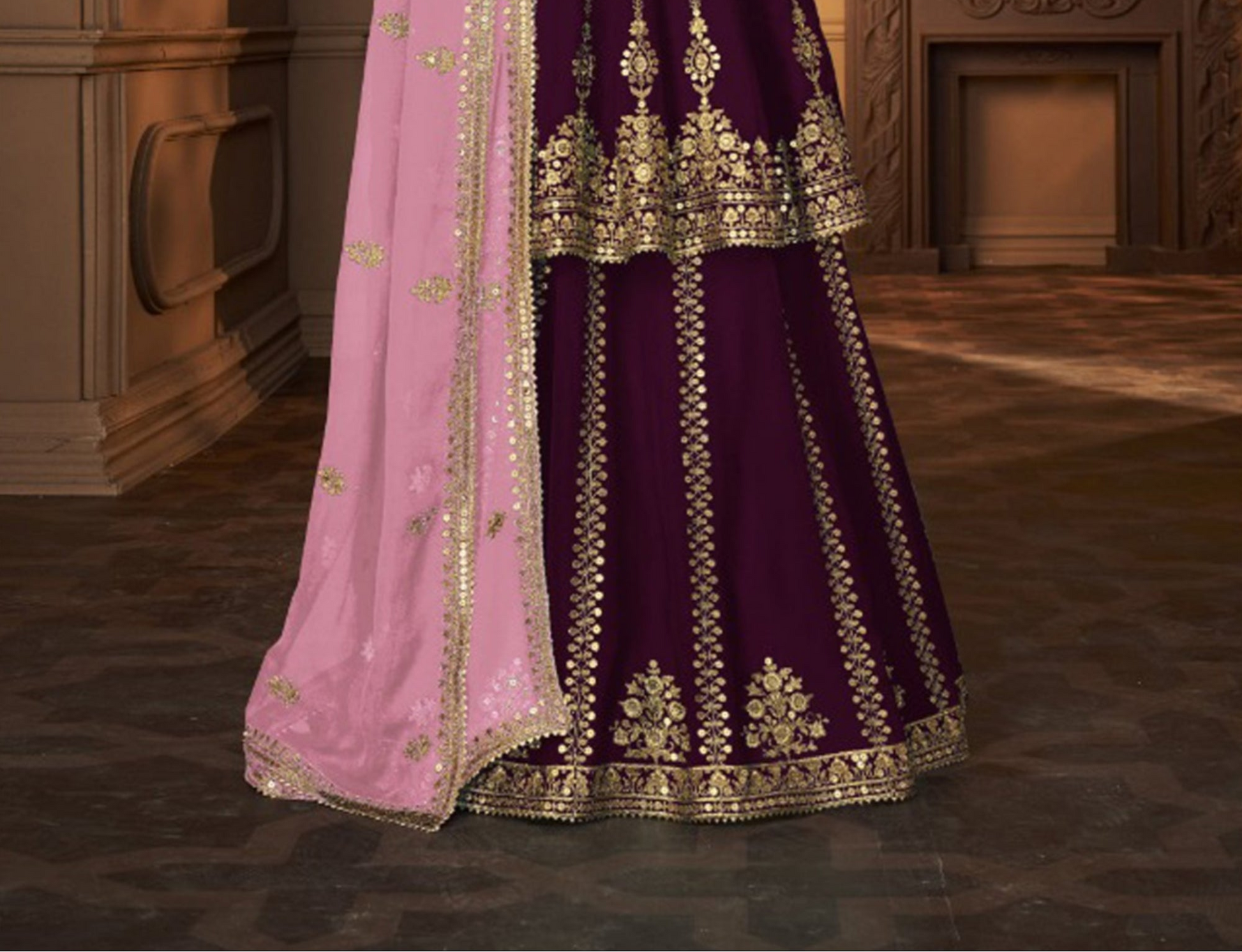 Embroidered choli lehenga choli blouse detail