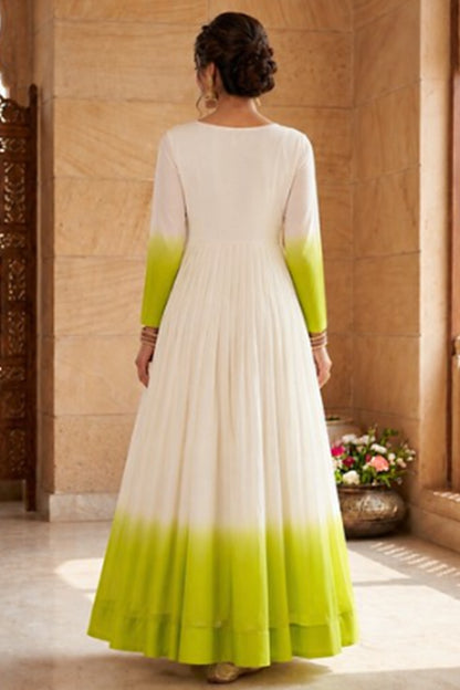 Light Green ready to wear Designer Gown for celebrations