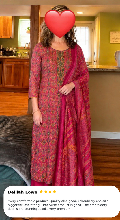 Indian Pakistani Pure Rayon Designer Pink Salwar Kameez Outfit For Wedding Function Wear