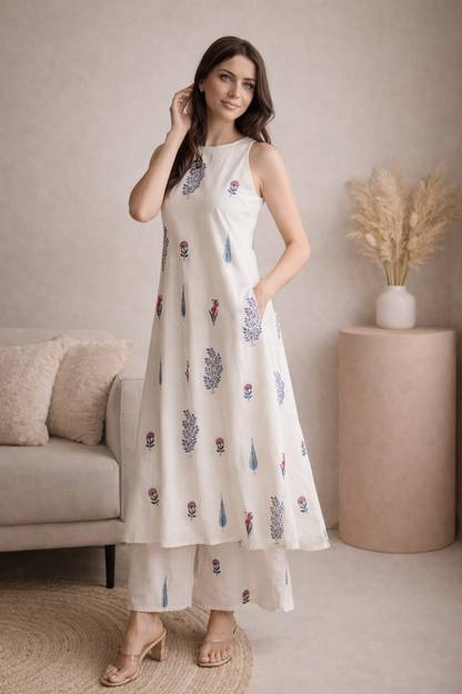 everyday kurti for women relaxed silhouette front angle