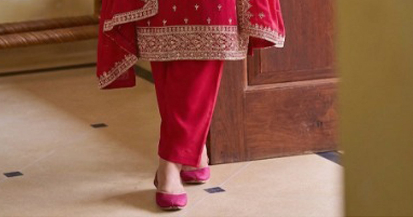 Marriage Salwar Suit with traditional embroidered detailing