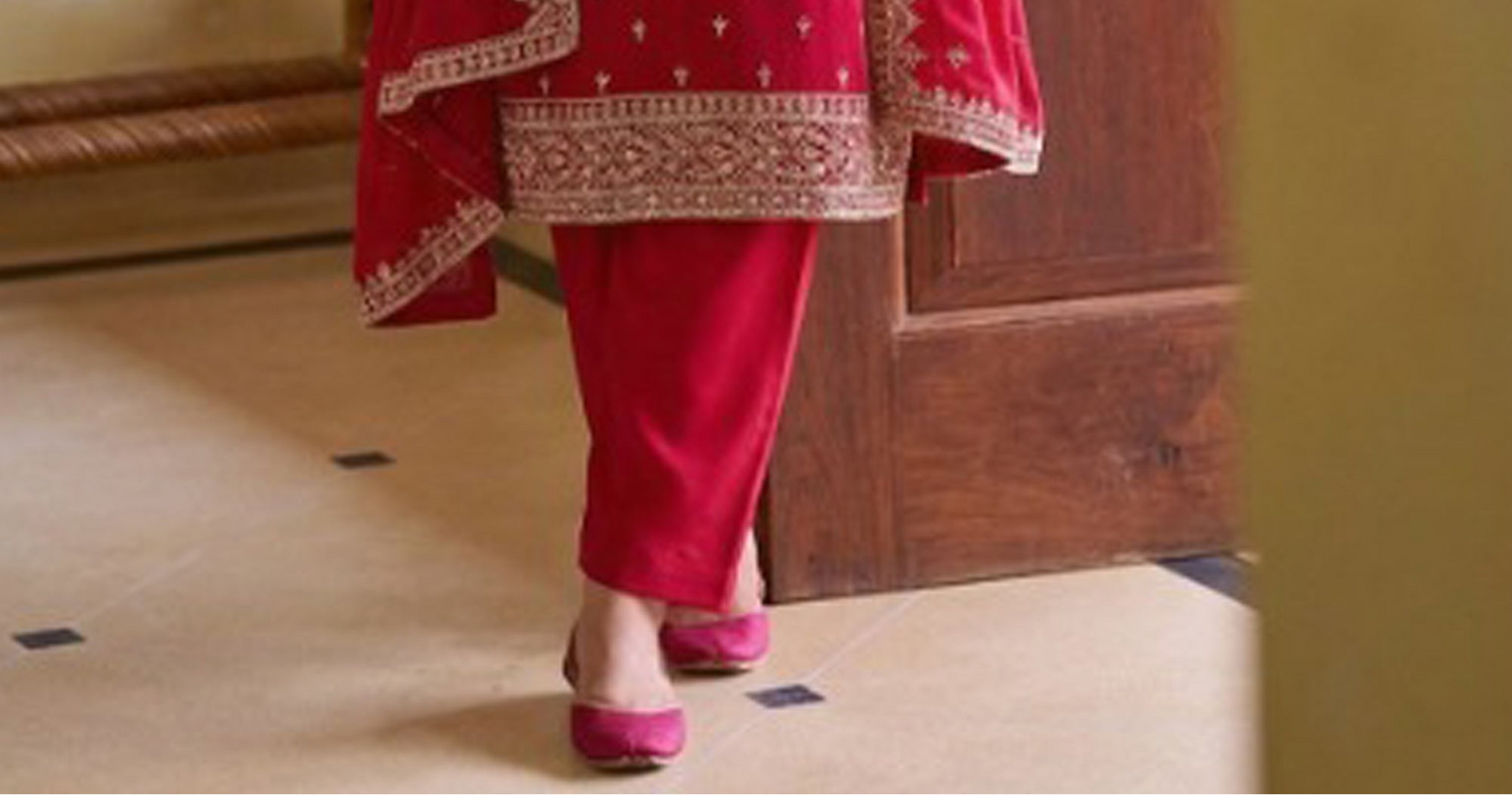 Marriage Salwar Suit with traditional embroidered detailing