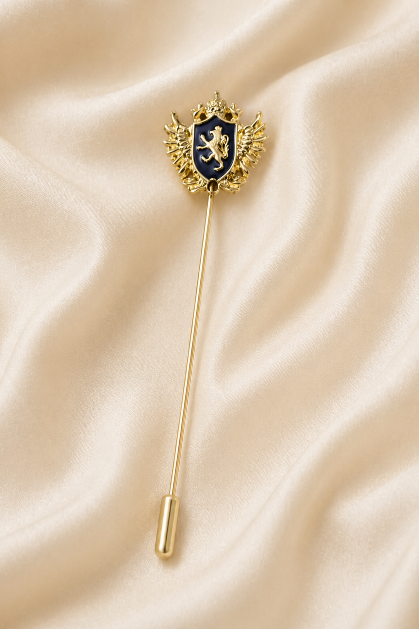 formal outfit accessory lapel pin brooch detail