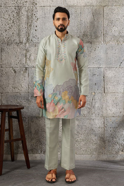 Pista men's fashion kurta pajama set front view