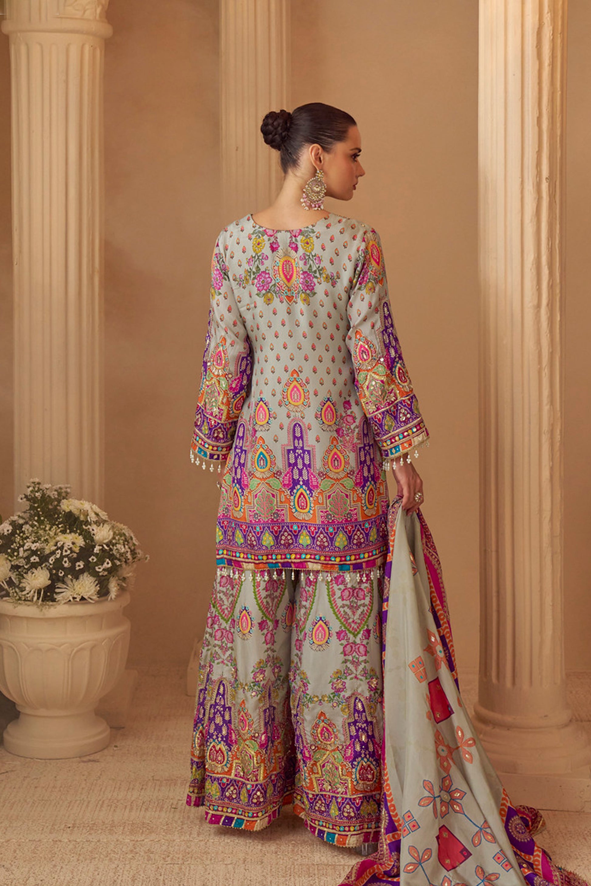 Mint Green Palazzo Suit for Wedding and Party Wear