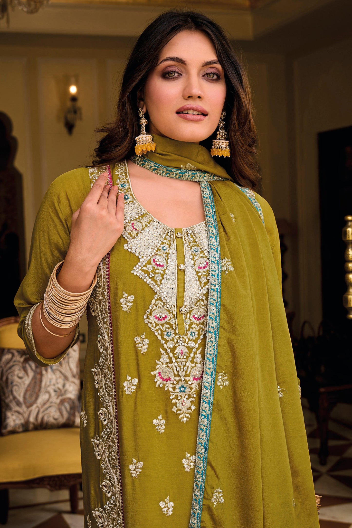 Guest salwar kameez outfit side profile