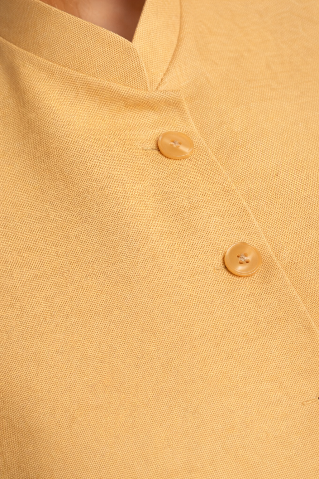 cotton nehru jacket close-up fabric texture