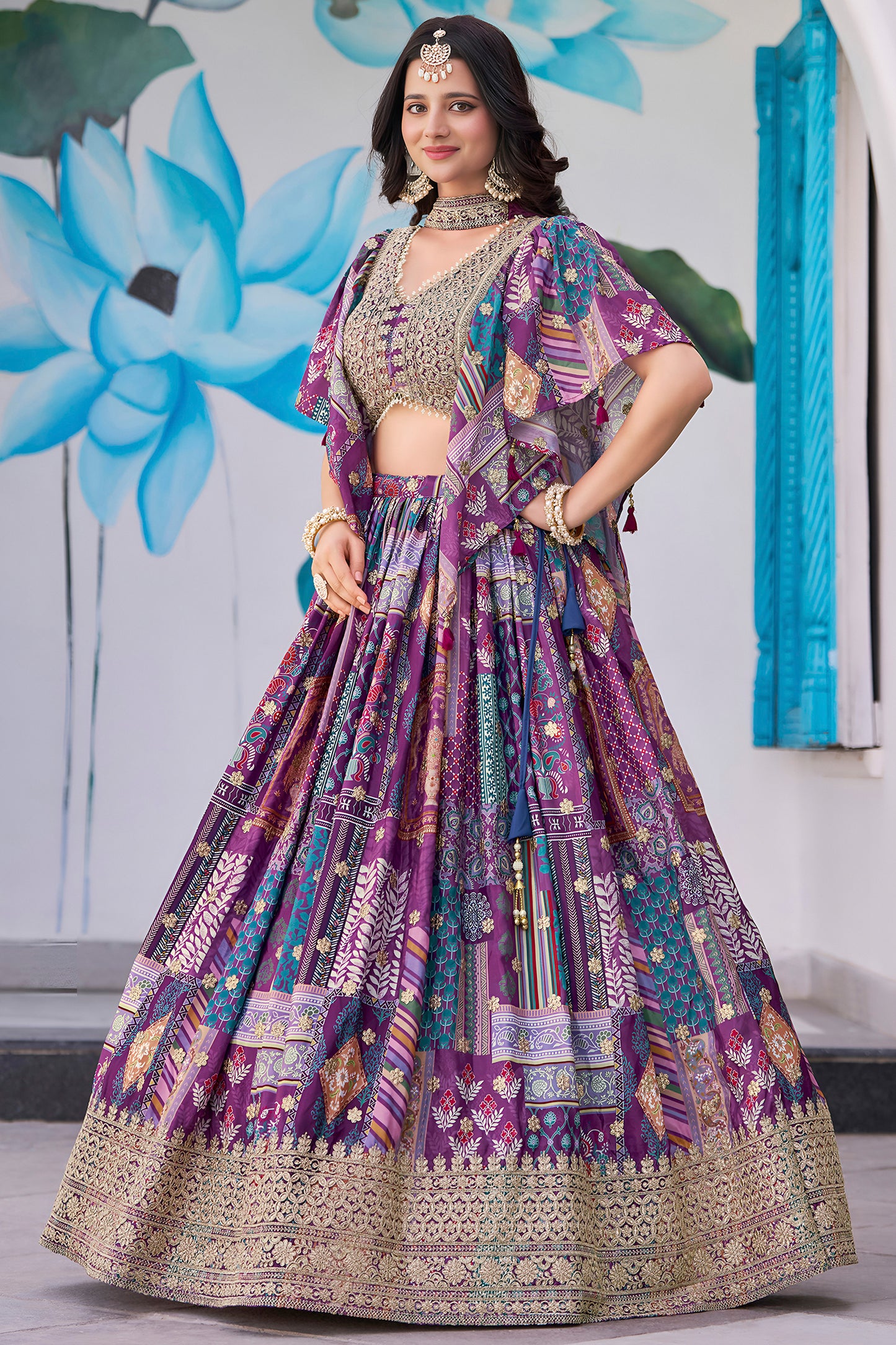 Seyuri ready to wear choli lehenga festive outfit
