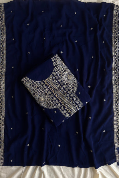 Embroidery Salwar outfit shown for Diwali celebration wear