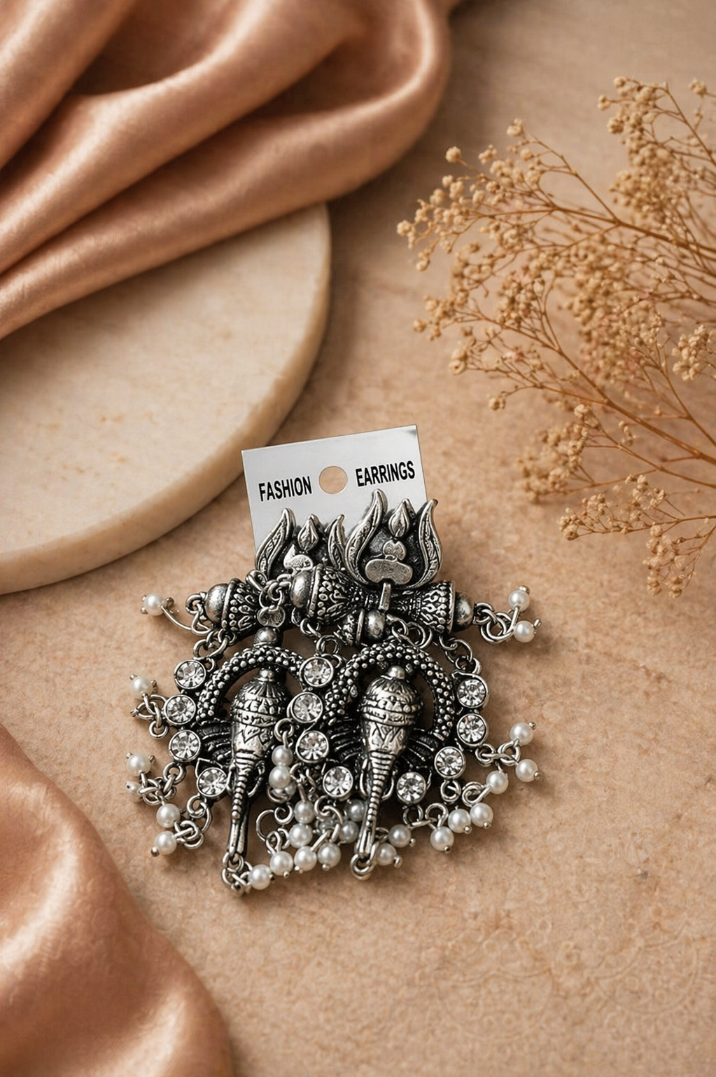 ethnic jewelry elephant earrings for wedding styling