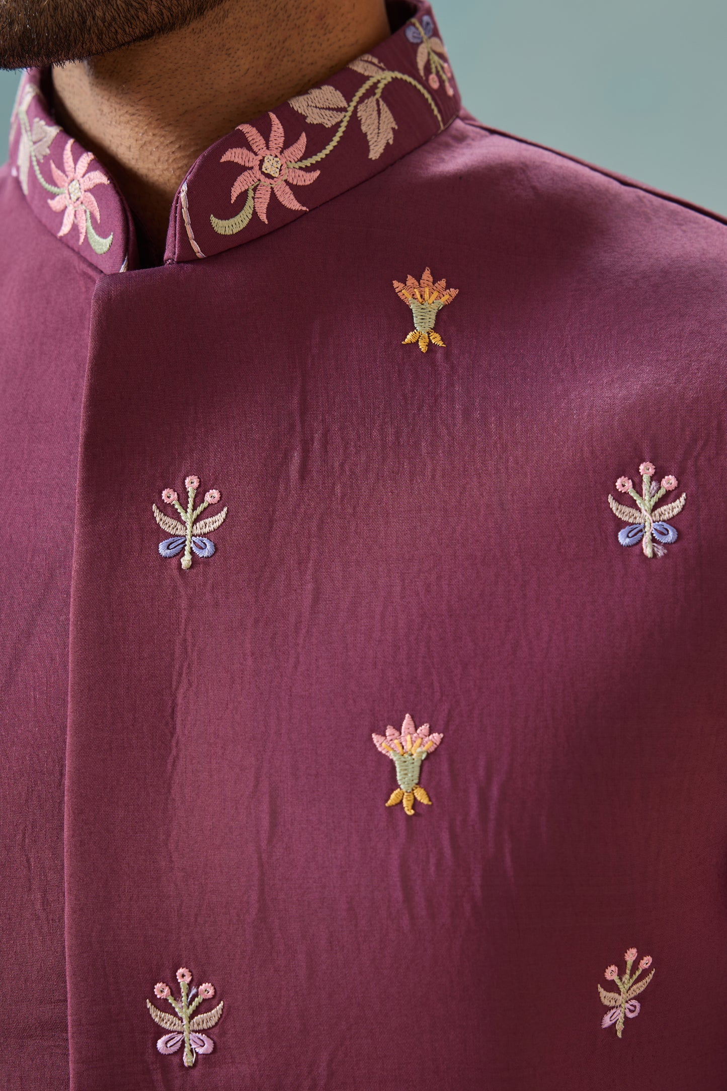 Designer Pink Kurta With Refined Embroidered Finish