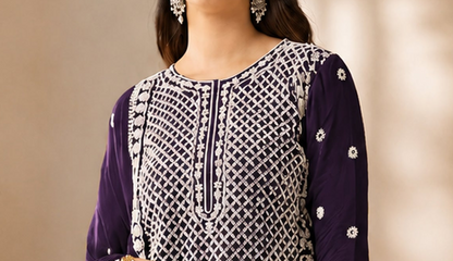 Close view of beads sequence work on sharara