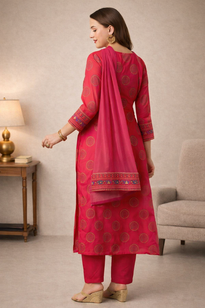 Designer women dress styled for evening gathering
