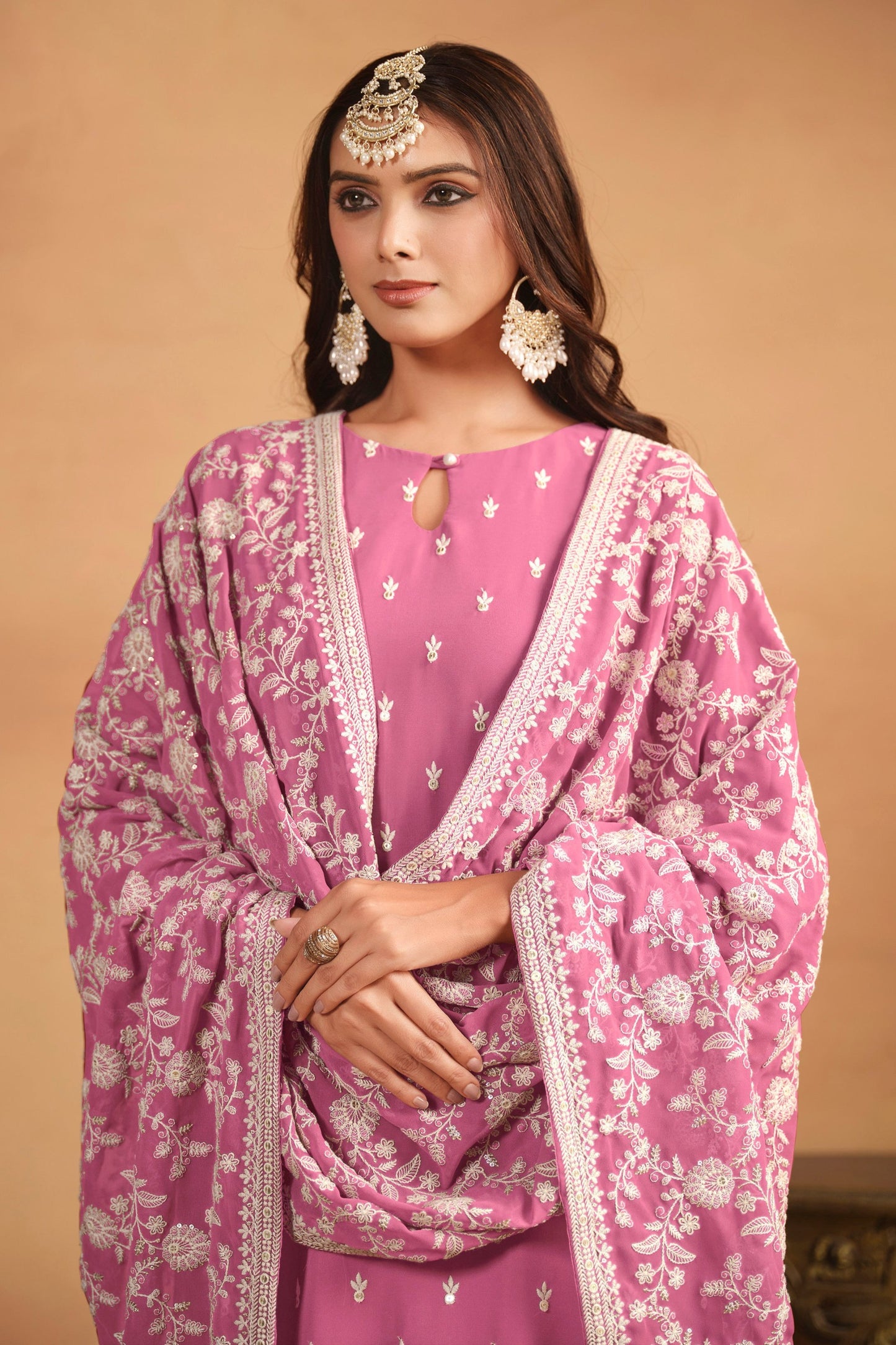 Pink ethnic set for indian cloths usa