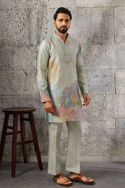 Pista men's kurta pajama set for party wear