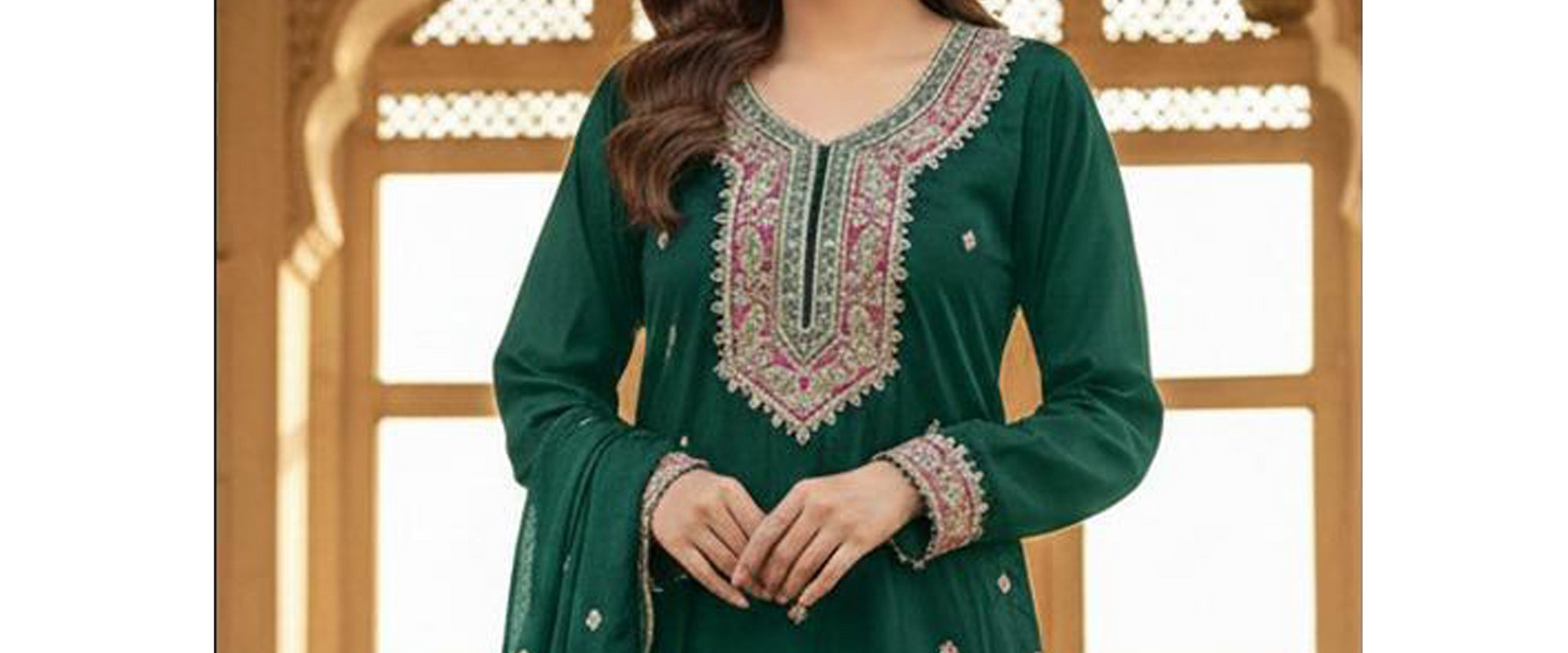 Premium Sharara Set styled for a reception occasion
